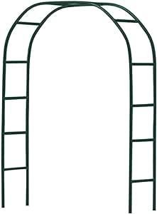 Newsmarts 7.9Ft Metal Garden Arch Army Green Garden Arbor for Climbing Plant Outdoor Wedding Party