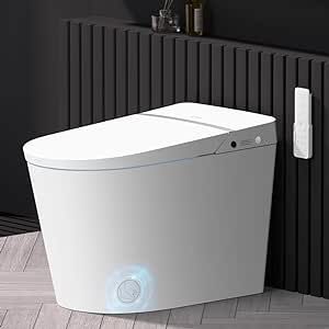 Smart Toiet with Tank and Bidet Built In,Auto Open Close,Blackout Flush,Auto Flush,Heated seat,Foot Sensor Operation,One Piece Elongated Modern Bidet Toilet Combo G20PRO (G20PRO)