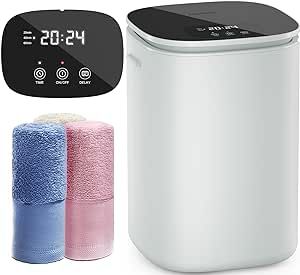 DOACE® Towel Warmer Bucket, 26L Hot Large Towel Warmers with Smart Auto Keep Warm, Heat Time 20/40/60 Min and Delay Time 0.5-24H Adjustable, Luxury Towel Warmer for Bathroom, Gift for Mother’s Day