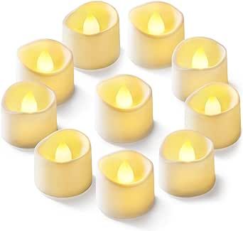 Homemory 24-Pack Flameless LED Tea Lights Candles Battery Operated, 200+Hour Fake Electric Candles TeaLights for Votive, Aniversary, Wedding Centerpiece Table Decor, Funeral, Halloween, Christmas