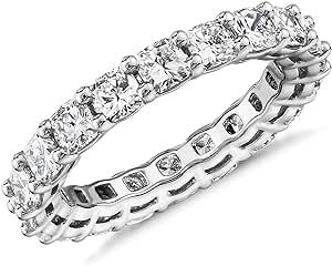 PAVOI 14K Gold Plated Rings Cubic Zirconia Love Ring | 4mm Stackable Rings for Women | Gold Rings for Women