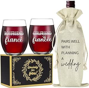 Engagement Gifts for Newly Engaged Couples - Engagement Gift Fiance Fiancee Gifts for Him and Her, Bride to Be Bride and Groom Wedding Gifts Engagement Party Decorations, Engaged Gifts for Newlyed