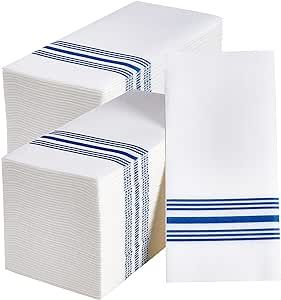Vplus 300 PACK Guest Towels Disposable Bathroom, Decorative Bathroom Napkins Cloth Feel, Soft, and Absorbent Disposable Paper Hand Towel for Dinners, Kitchen, Parties, Weddings, Christmas Party