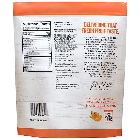 Nature's Eats Apricots, 10 Oz