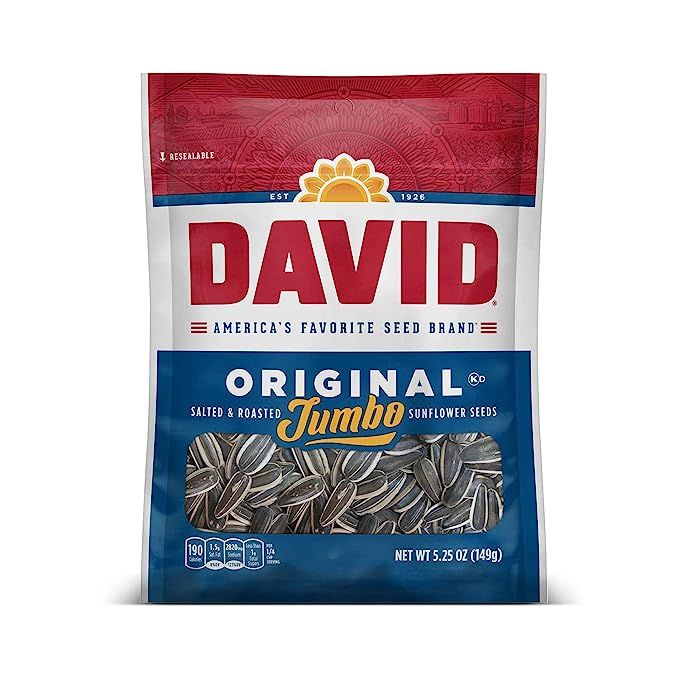 DAVID Roasted and Salted Original Jumbo Sunflower Seeds