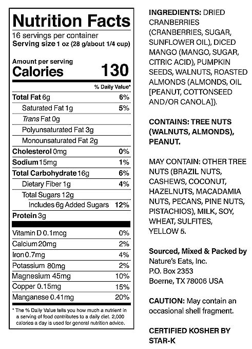 Nature's Eats Nuts for Energy Mega Trail Mix